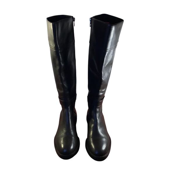 Coach Shoes - Coach Eva Dark Brown Leather Riding Boots Women’s SZ 7B
